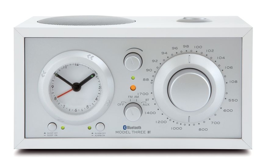 Tivoli Audio Three BT Radiowecker mit Bluetooth weiß/silber