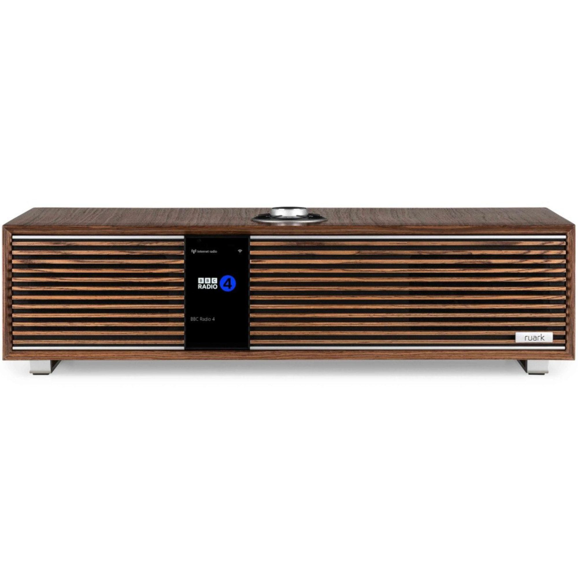 RUARK AUDIO R410 All-In-One Musik Streaming-System mit Radio, Walnuss, HDMI, DAB