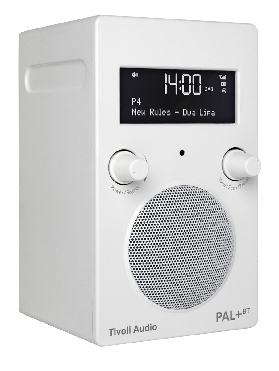 Tivoli Audio PAL+ BT digitales Radio mit Akku (FM/DAB+/AUX/Bluetooth) white weiß