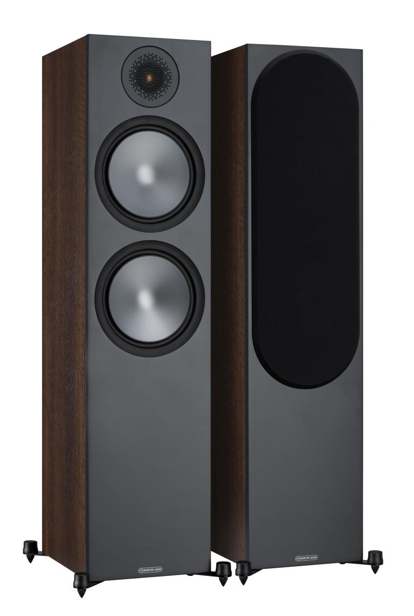 Monitor Audio Bronze 500 (6G) Standlautsprecher Walnuss [Paar]